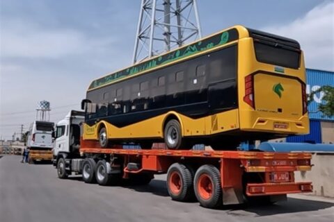 انتقال اتوبوس برقی ایران خودرو دیزل به مناطق نفت‌خیز جنوب