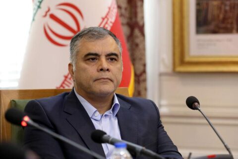 وزیر نفت محسن پاک‌نژاد در نشست هیئت دولت درباره افتتاح ماهانه طرح‌های نفتی و پتروشیمی در سال ۱۴۰۴ سخن می‌گوید