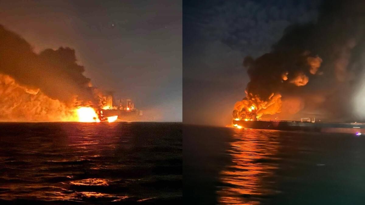 به گزارش نفت جنوب به نقل از خبرگزاری رویترز، یک مقام امنیتی اوکراین روز شنبه (هشتم آذر) گفت: پهپادهای دریایی این کشور دو نفتکش روسی با نام‌های «کایروس» و «ویرات» را که در مسیر پایانه نووروسیسک برای بارگیری نفت بودند، هدف قرار دادند.